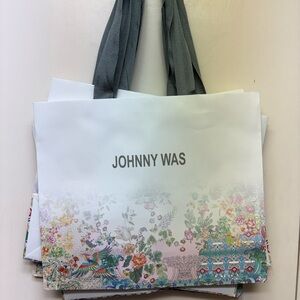 Johnny Was Multicolor Floral Bags with Gray Handles